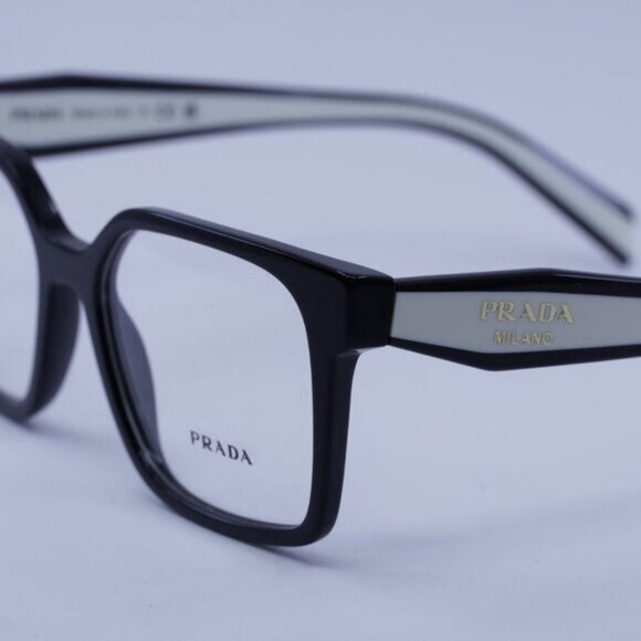 Prada PRB03V 16K1O1 Eyeglasses Black 54mm Square Frame - Picture 7 of 9